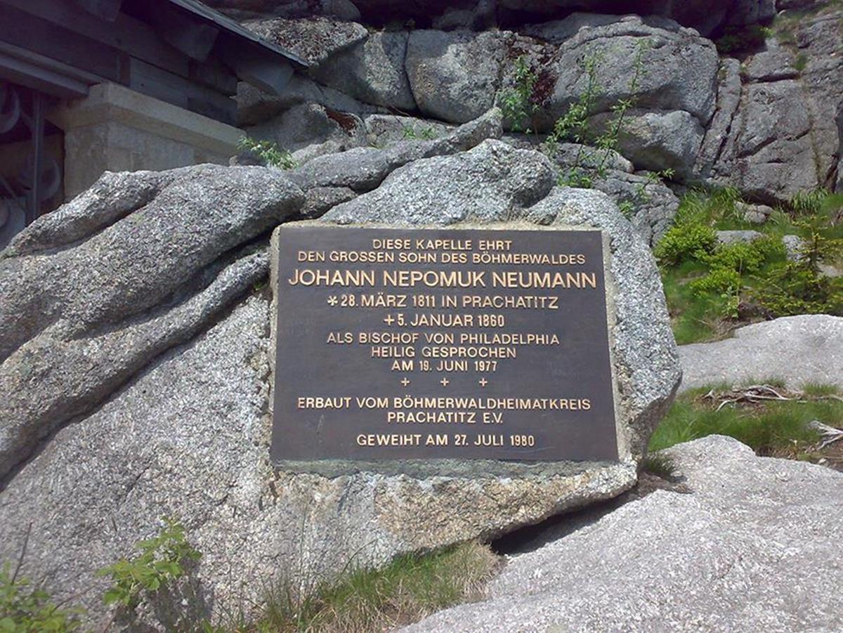 Memorial plaque for Bishop Johann Nepomuk Neumann