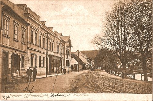 Historische Postkarte Neuern Hauptstraße